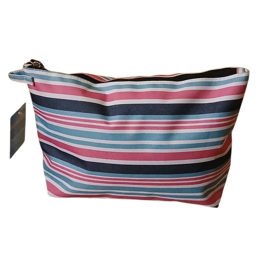 Striped Multi Color Womens Pouch Bag